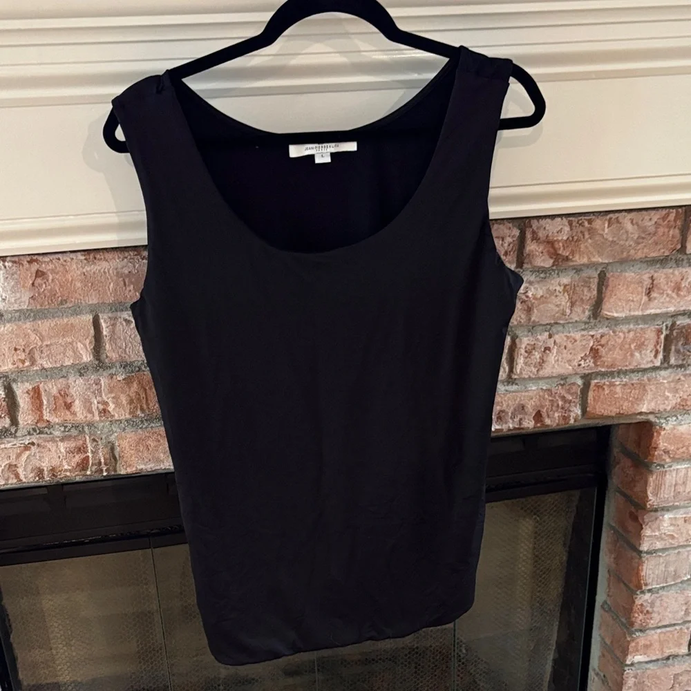 Jean Pierre Klifa Classic Black Sleeveless Tank Top sz L